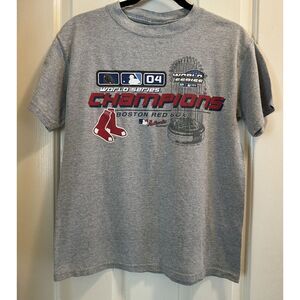 Vintage Boston Red Sox Shirt Childrens Large 16-18‎  2004 World Series
